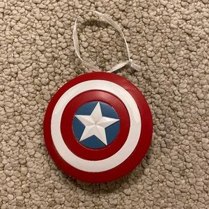 Captain America shield ornament